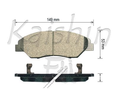 FK11207 KAISHIN Комплект тормозных колодок, дисковый тормоз