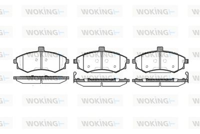 P993302 WOKING Комплект тормозных колодок, дисковый тормоз