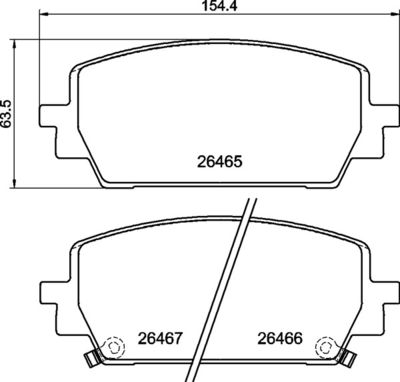 P30151 BREMBO Комплект тормозных колодок, дисковый тормоз