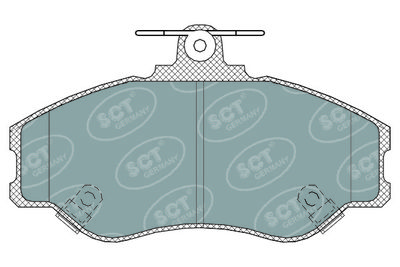 SP323PR SCT - MANNOL Комплект тормозных колодок, дисковый тормоз