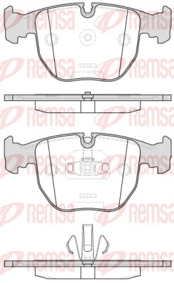 059620 REMSA Комплект тормозных колодок, дисковый тормоз