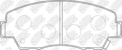 PN5297 NiBK Комплект тормозных колодок, дисковый тормоз