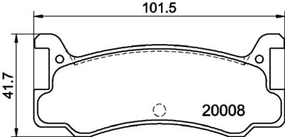 8DB355026721 HELLA PAGID Комплект тормозных колодок, дисковый тормоз