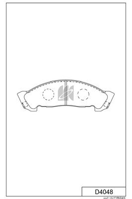 D4048 MK Kashiyama Комплект тормозных колодок, дисковый тормоз