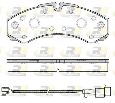 265152 ROADHOUSE Комплект тормозных колодок, дисковый тормоз