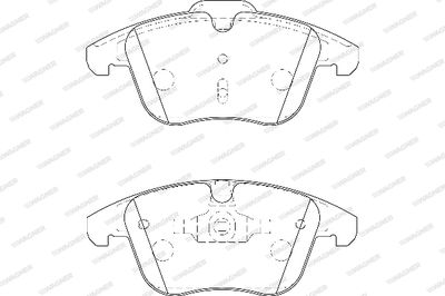WBP24123A WAGNER Комплект тормозных колодок, дисковый тормоз