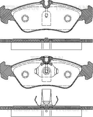811023010 TRISCAN Комплект тормозных колодок, дисковый тормоз