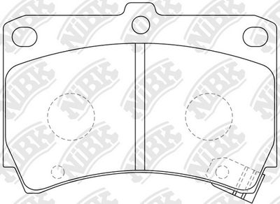 PN5232 NiBK Комплект тормозных колодок, дисковый тормоз