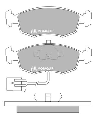 LVXL780 MOTAQUIP Комплект тормозных колодок, дисковый тормоз