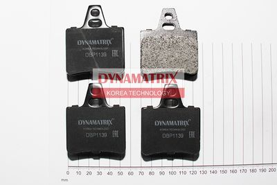 DBP1139 DYNAMATRIX Комплект тормозных колодок, дисковый тормоз