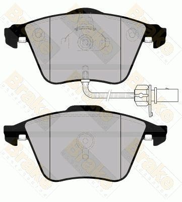 PA1732 Brake ENGINEERING Комплект тормозных колодок, дисковый тормоз