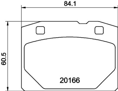 PCP1272 DON Комплект тормозных колодок, дисковый тормоз