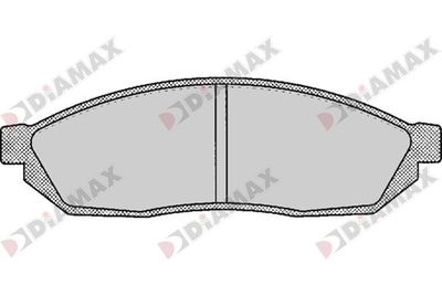 N09745 DIAMAX Комплект тормозных колодок, дисковый тормоз