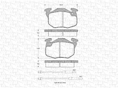 430216170295 MAGNETI MARELLI Комплект тормозных колодок, дисковый тормоз