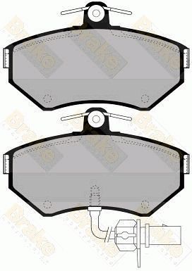 PA1300 Brake ENGINEERING Комплект тормозных колодок, дисковый тормоз