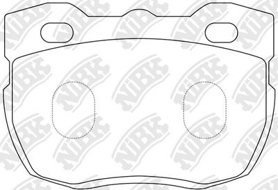 PN0238W NiBK Комплект тормозных колодок, дисковый тормоз