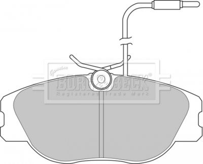 BBP1132 BORG & BECK Комплект тормозных колодок, дисковый тормоз