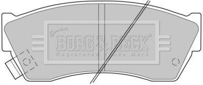 BBP1529 BORG & BECK Комплект тормозных колодок, дисковый тормоз