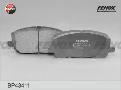 BP43411 FENOX Комплект тормозных колодок, дисковый тормоз