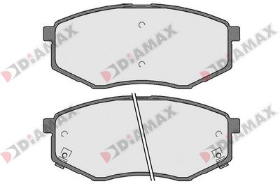 N09611 DIAMAX Комплект тормозных колодок, дисковый тормоз