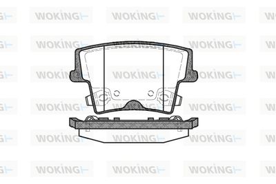 P1027308 WOKING Комплект тормозных колодок, дисковый тормоз