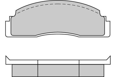 120104 E.T.F. Комплект тормозных колодок, дисковый тормоз