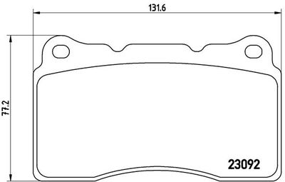 P54040 BREMBO Комплект тормозных колодок, дисковый тормоз