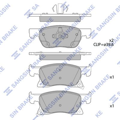 SP4239 Hi-Q Комплект тормозных колодок, дисковый тормоз