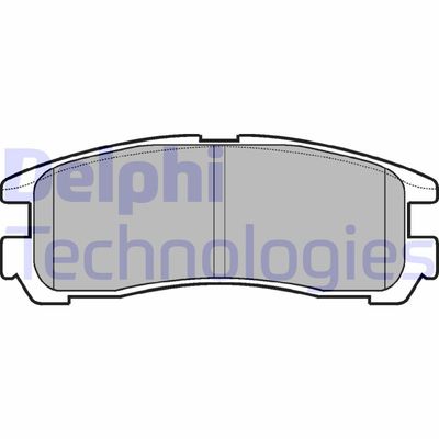 LP955 DELPHI Комплект тормозных колодок, дисковый тормоз