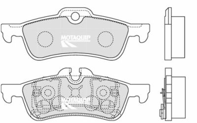 LVXL1257 MOTAQUIP Комплект тормозных колодок, дисковый тормоз