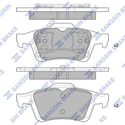 SP1834 Hi-Q Комплект тормозных колодок, дисковый тормоз