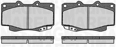 363916060495 MAGNETI MARELLI Комплект тормозных колодок, дисковый тормоз