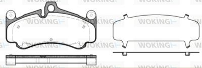 P1166330 WOKING Комплект тормозных колодок, дисковый тормоз