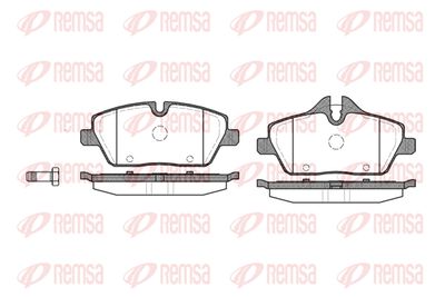 113100 REMSA Комплект тормозных колодок, дисковый тормоз