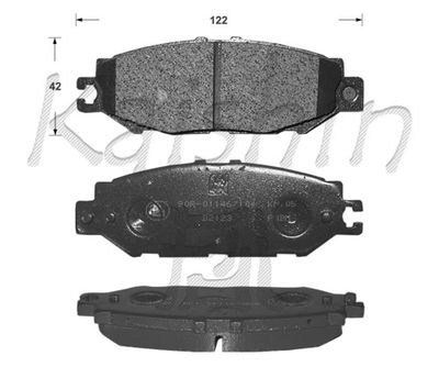 FK2123 KAISHIN Комплект тормозных колодок, дисковый тормоз