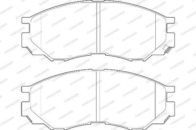 WBP23290A WAGNER Комплект тормозных колодок, дисковый тормоз