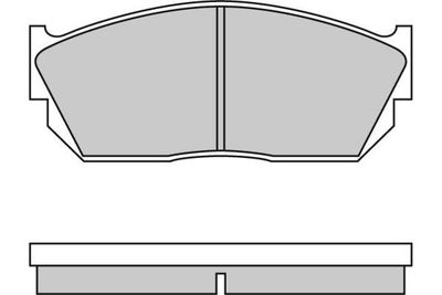 120245 E.T.F. Комплект тормозных колодок, дисковый тормоз