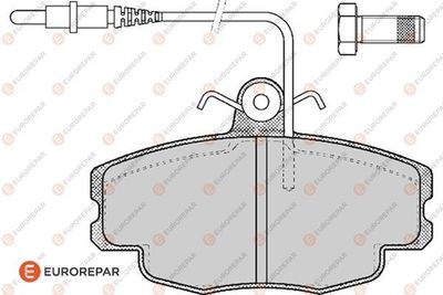 1617247380 EUROREPAR Комплект тормозных колодок, дисковый тормоз