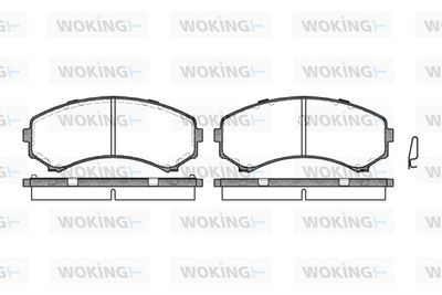 P296300 WOKING Комплект тормозных колодок, дисковый тормоз