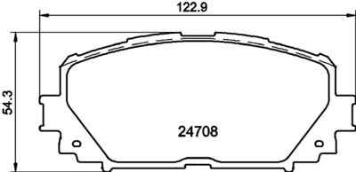 8DB355028721 HELLA PAGID Комплект тормозных колодок, дисковый тормоз