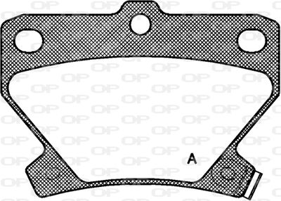 BPA074102 OPEN PARTS Комплект тормозных колодок, дисковый тормоз