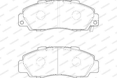 WBP21651B WAGNER Комплект тормозных колодок, дисковый тормоз