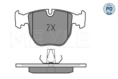 0252148619PD MEYLE Комплект тормозных колодок, дисковый тормоз