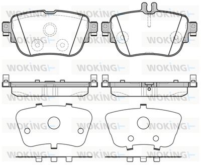 P1799300 WOKING Комплект тормозных колодок, дисковый тормоз