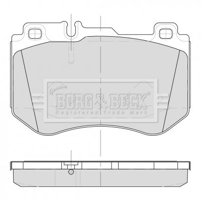 BBP2501 BORG & BECK Комплект тормозных колодок, дисковый тормоз