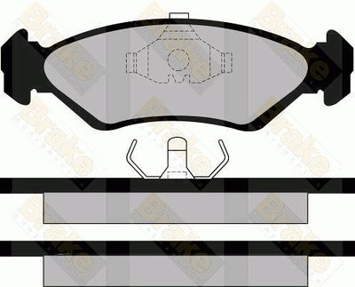 PA517 Brake ENGINEERING Комплект тормозных колодок, дисковый тормоз