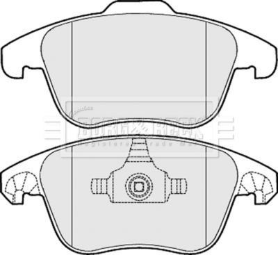 BBP2046 BORG & BECK Комплект тормозных колодок, дисковый тормоз