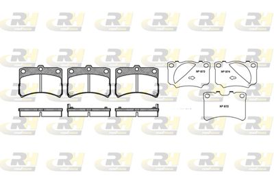 272302 ROADHOUSE Комплект тормозных колодок, дисковый тормоз