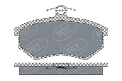 SP175PR SCT - MANNOL Комплект тормозных колодок, дисковый тормоз