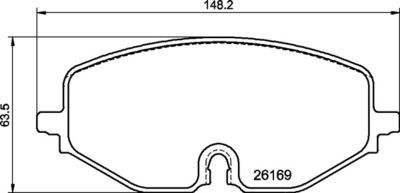 P85182X BREMBO Комплект тормозных колодок, дисковый тормоз